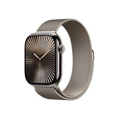Apple Watch Series 10 GPS + Cellular 46mm Natural Titanium Case with Natural Milanese Loop - M/L