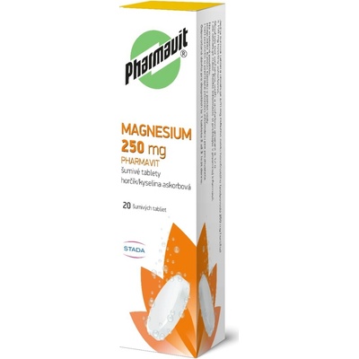 Pharmavit Magnesium 250mg šumivé 20 tabliet