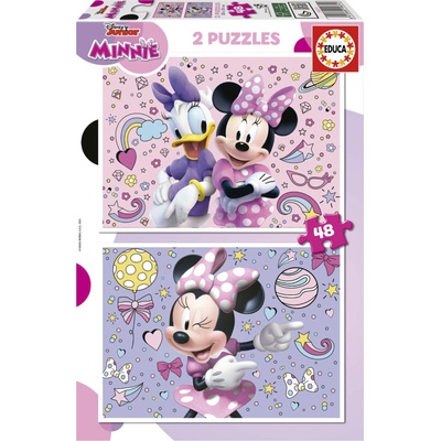 Educa - Puzzle 2x48 Minnie and Daisy - 40 - 99 piese