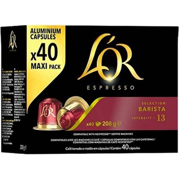 40 бр. кафе капсули L' OR Espresso BARISTA съвместими с кафемашини NESPRESSO