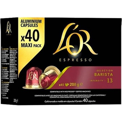 40 бр. кафе капсули L' OR Espresso BARISTA съвместими с кафемашини NESPRESSO