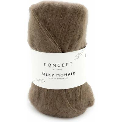 SILKY MOHAIR Katia Farby SILKY MOHAIR: 129 šedohnedá - NOVÁ