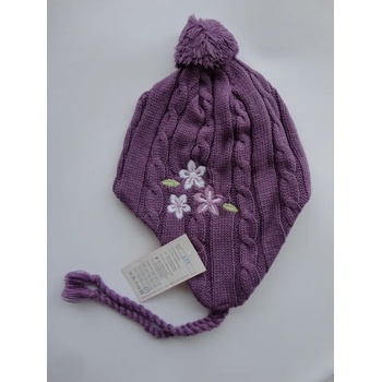 Kristel Плетена шапка в тъмно лилаво