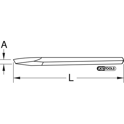 KS Tools Křížové dláto BROZEplus, 200 mm 9632480
