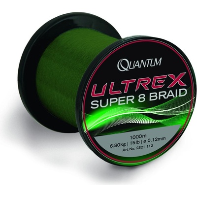 Quantum pletenka Ultrex Super 8 Braid 1000m 0,17mm 10kg zelená