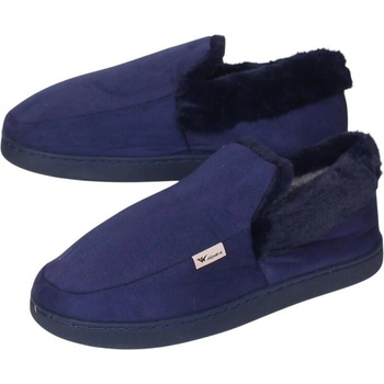 Тъмносини мъжки пантофи със затворена пета