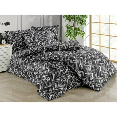 Brotex obliečky Satén Adonis black 200x200 70x90