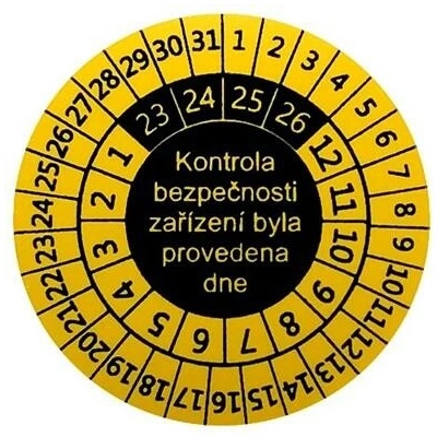 P9081 – Samolepicí kontrolní štítek (sada po 10 ks)