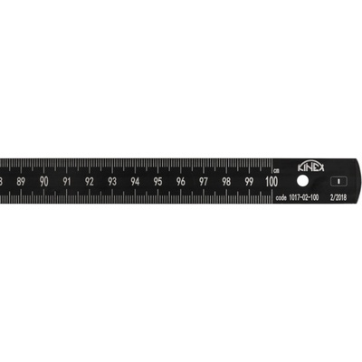 KINEX Měřítko ocelové ohebné 300x15x0,5 mm EC I BLACK COAT KI1017-02-030