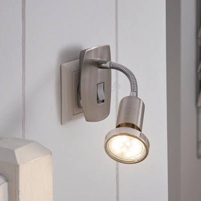 EGLO 902366 - LED осветително тяло за контакт MINI 1xGU10/2, 8W/230V матов хром (EG902366)