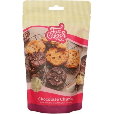 FunCakes Čokoládové kousky Chunks bílá čokoláda 350 g