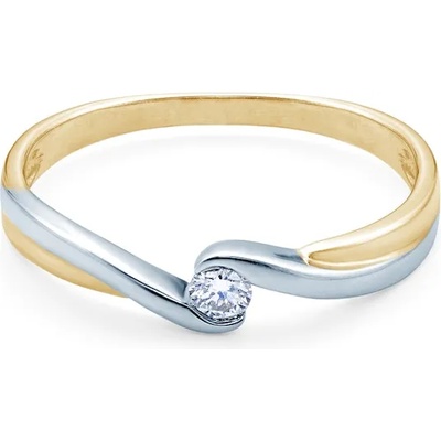 SAVICKI Годежен пръстен: двуцветно злато, диамант