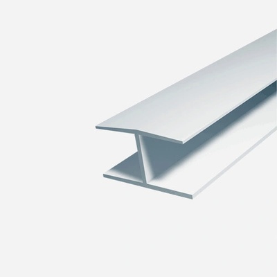 Den Braven Spojovací profil H 12,5 mm, plastový, bílý Barva: Bílá, Varianta: Spojovací profil H, 2,5 m x 12,5 mm, plastový, bílý, rozměry: 2,5 m x 12,5 mm