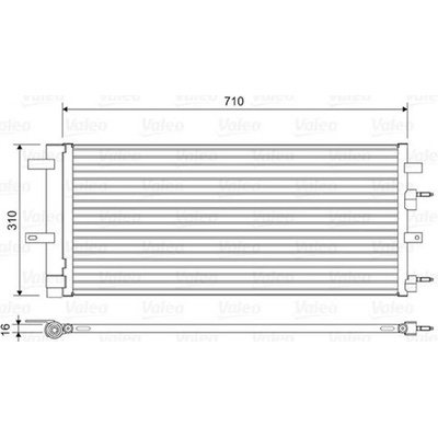 Kondenzátor klimatizace VALEO 822618