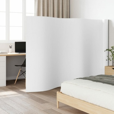 vidaXL Paraván bílý šířka 800 cm výška 165 cm bambus