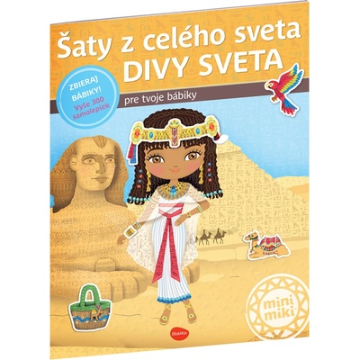 Šaty z celého světa Divy světa kniha samolepiek