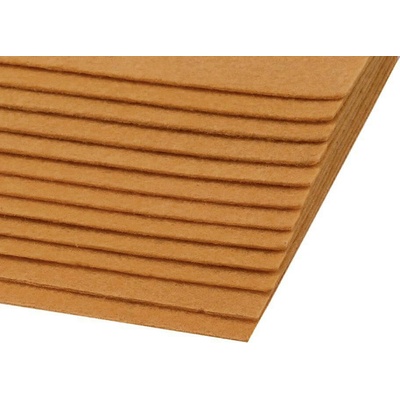Stoklasa Látková dekorativní plsť / filc 20x30 cm Balení: 2 ks, Varianta: 16 (F86) hnědá koňak 16 (F86) hnědá koňak