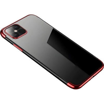 Apple Калъф Clear Color с цветен кант за Apple iPhone 13 Pro Max - Червен KP12949