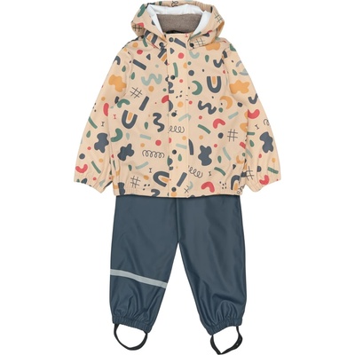 Mikk-Line Детска грейка Mikk-Line Kid's PU Rain Set AOP with Suspenders 104 Overall - Retro AOP - размер 128 (EU) (702-5353-0219)