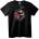 NOONEBRAND Тениска Skull и Божур - L, White