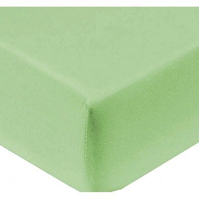 TiaHome Prostěradlo jersey světle zelené 160x200