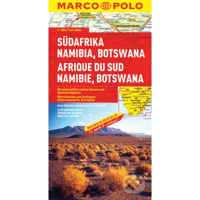 Südafrika Namibia Botswana 1:2 000 000