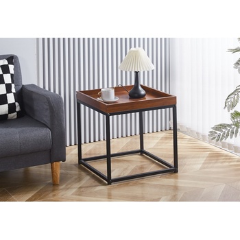 ЕВРОМАР Помощна маса scarlet орех / черно