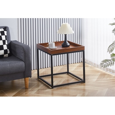 ЕВРОМАР Помощна маса scarlet орех / черно