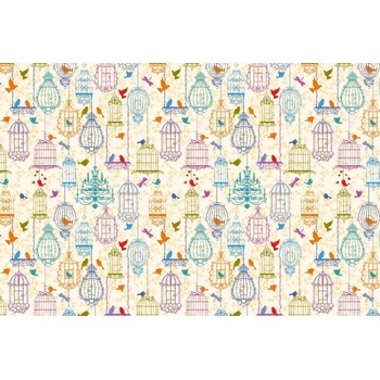 DIMEX ART s. r. o Флизелинов фототапет винтидж птици 375 x 250 см