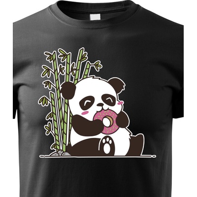 dětské triko Panda černá