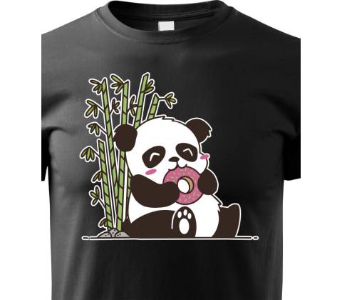 dětské triko Panda černá