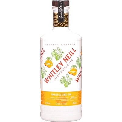 Whitley Neill Mango & Lime Gin 43% 0,7 l (čistá fľaša)
