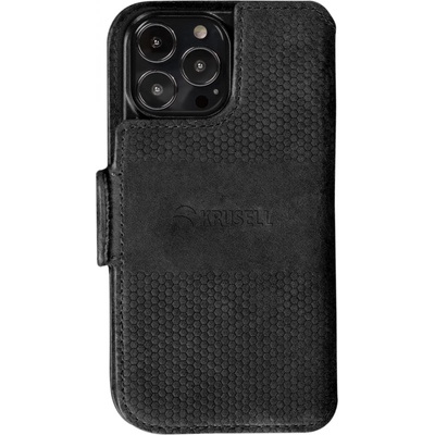 Krusell Калъф Krusell Leather Wallet за Iphone 13 Pro - Черен