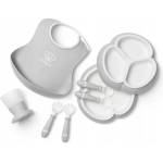BabyBjörn Комплект за хранене BabyBjorn - 8 части, Grey (0907-077004)