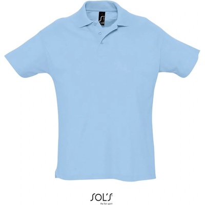 Sol´s Collection polokošile Summer II krátký rukáv COT-25134241000 modrá nebesky