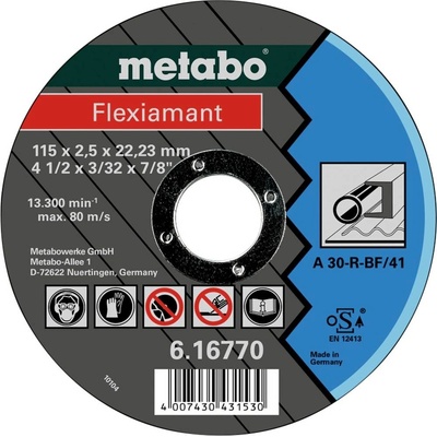 Metabo Rezný kotúč rovný 115 mm 616770000 25 ks