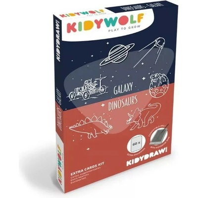 Kidywolf Doplňkové karty Kidydraw mini Galaxie a dinosauři – Hledejceny.cz