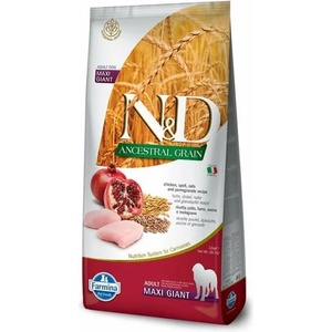 N&D Adult Giant Maxi Chicken, Spelled, Oats & Pomegranate 12 kg
