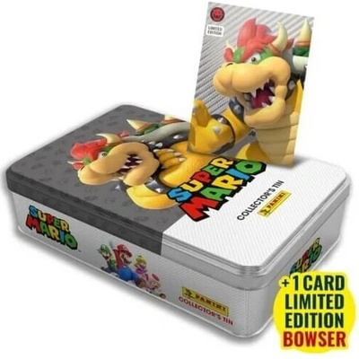 Panini Super Mario 2 Slim plechová krabička s nálepkami hnedá
