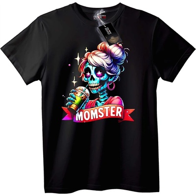 NOONEBRAND Тениска MOMSTER Череп - 4XL, White