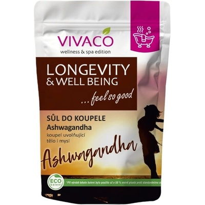 VIVACO Sůl do koupele LONGEVITY A WELL BEING 1000 g