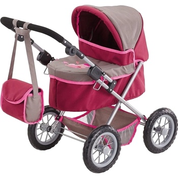 Bayer Design Количка за кукли Bayer - Trendy, червенa със сиво (13078AA)