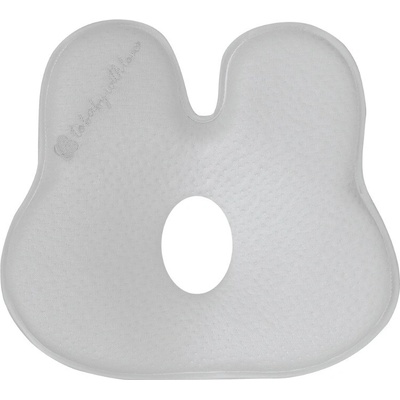 KikkaBoo Ergonomický polštář z paměťové pěny Bunny Airknit Grey 20x23x6
