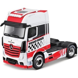 Maisto - Custom Rigs-Mercedes-Benz Actros 1851, червено-бял, 1: 64 (12389R)