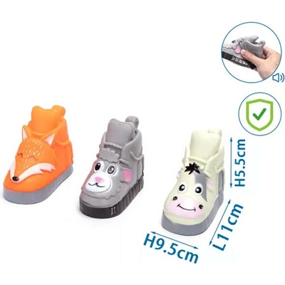 Nobleza gumová bota se zvířátky 11 cm bílá