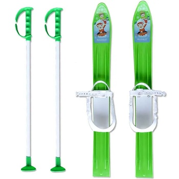 MASTER Детски ски + щеки master, 60 см, зелени