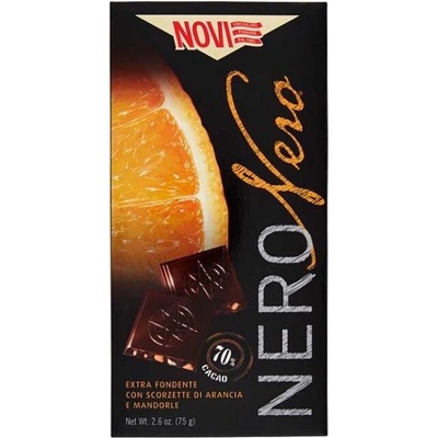 Novi horká čokoláda s kúskami pomarančov a mandlí 20 x 75 g