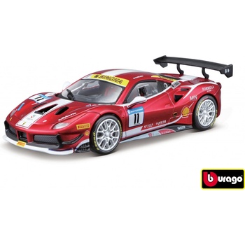 Bburago Ferrari 488 Challenge 2017 červená 1:24