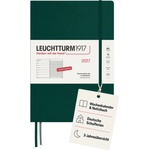 Leuchtturm1917 Weekly Calendar 2027 Composition (B5) with Notebook - German Appointment Planner, Forest Green, January-December 2027, Weekly Overview on the Left + Notes Page on the Right - 400043 (400043)