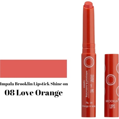 IMPALA Cosmetics BROOKLYN дълготраено червило, Shine on Me, Номер 08, Love orange